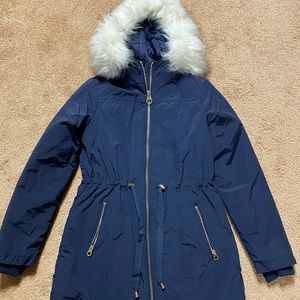 Puffer coat. Blue.